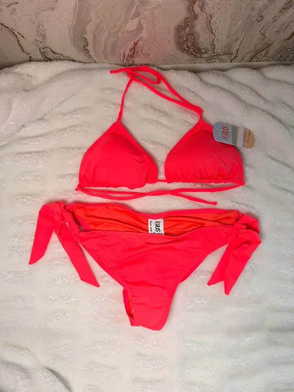 Irgus Swimwear Orange Naranja Bikini Set Size large